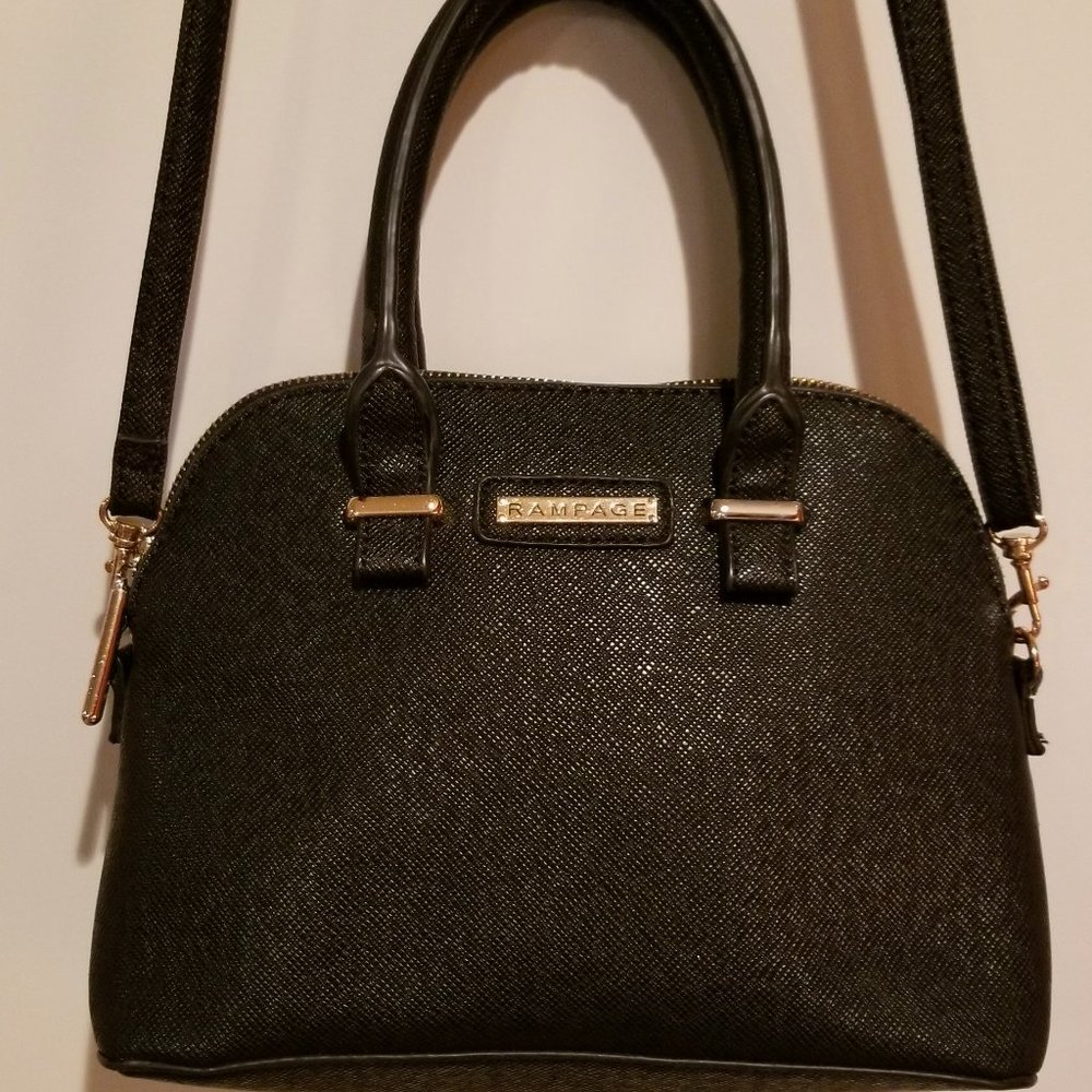 Rampage Black Bag with Detachable Crossbody - NWOT